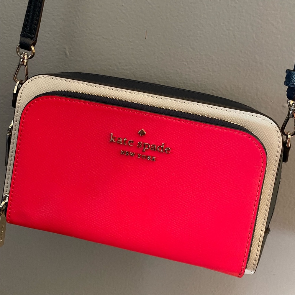 Kate Spade cross body bag red